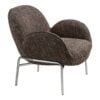 zomba-loungestol-i-brun-polyester-ben-i-krom-metal-fra-house-nordic-b7-3 Zomba Loungestol i Brun Polyester & Ben i Krom Metal fra House Nordic | B79xL79,5xH77 cm - Billede 6