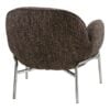 zomba-loungestol-i-brun-polyester-ben-i-krom-metal-fra-house-nordic-b7-4 Zomba Loungestol i Brun Polyester & Ben i Krom Metal fra House Nordic | B79xL79,5xH77 cm - Billede 7