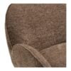 Zomba Loungestol i Brun Polyester & Ben i Krom Metal fra House Nordic | B79xL79,5xH77 cm - Billede 8