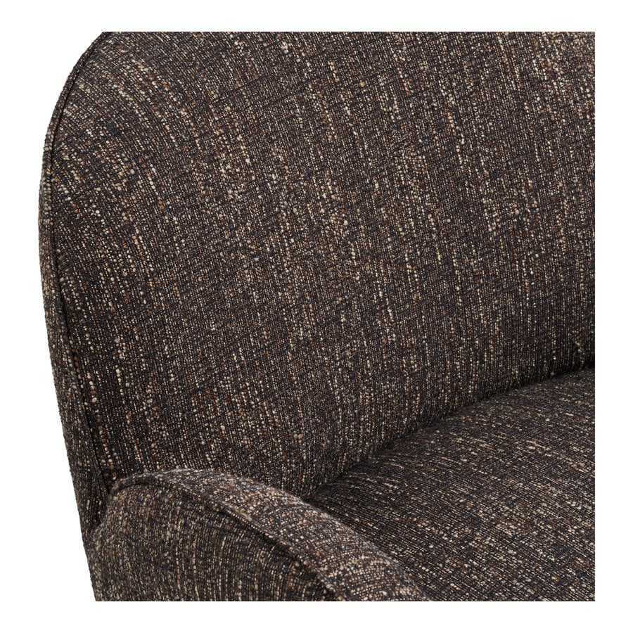 zomba-loungestol-i-brun-polyester-ben-i-krom-metal-fra-house-nordic-b7-5 Zomba Loungestol i Brun Polyester & Ben i Krom Metal fra House Nordic | B79xL79,5xH77 cm - Billede 8
