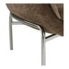 Zomba Loungestol i Brun Polyester & Ben i Krom Metal fra House Nordic | B79xL79,5xH77 cm - Billede 9