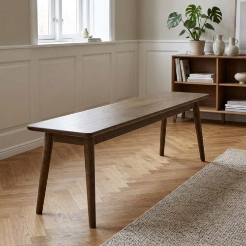Barrali Bænk i Røget Egetræ fra Unique Furniture | L150xB35xH45cm - Billede 1