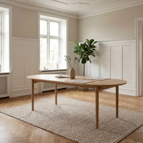 Carno Spisebord i Egetræ og Finér fra Unique Furniture | L190xB100xH74cm - Billede 1