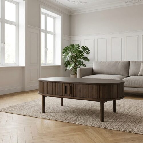 Meta Sofabord i Egetræ og MDF fra Unique Furniture | L120xB60xH45cm - Billede 1