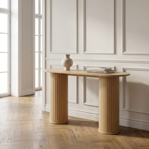 Nola Konsolbord i Natur Egetræ fra Unique Furniture | B130xH75xD40cm - Billede 1