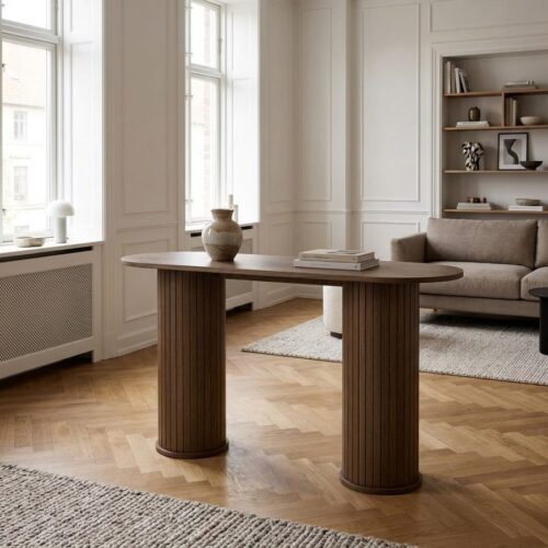 Nola Konsolbord i Røget Egetræ fra Unique Furniture | B130xH75xD40cm - Billede 1