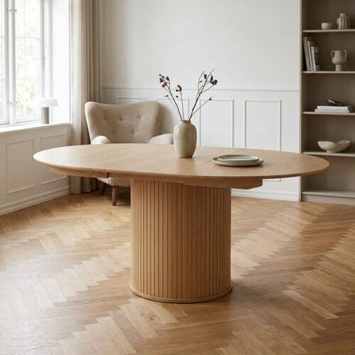 Nola Spisebord i Egetræ fra Unique Furniture | Ø120-167 cm - Billede 1