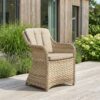 Nusa Udendørs Stol i Polyrattan fra Lexpo Living | Beige | 70x64x88 cm - Billede 1