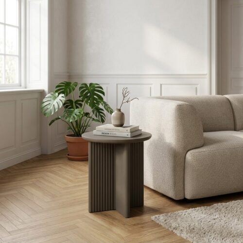 Palma Sidebord i MDF fra Unique Furniture | Ø50xH55cm - Billede 1