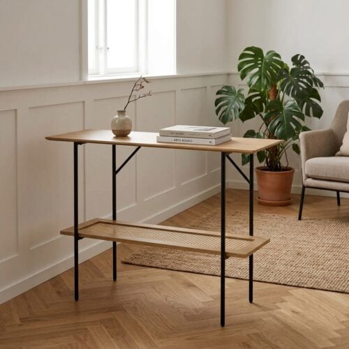 Pensacola Konsolbord i Egetræ og Naturflet fra Unique Furniture | B100xH75xD37cm - Billede 1
