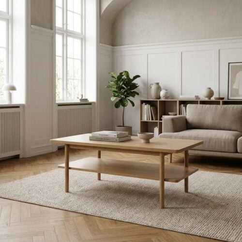 Ponza Sofabord i Egetræ og Finér fra Unique Furniture | L120xB60xH45cm - Billede 1