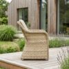 Nusa Udendørs Stol i Polyrattan fra Lexpo Living | Beige | 70x64x88 cm - Billede 2