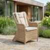 Lombok Udendørs Stol i Polyrattan fra Lexpo Living | Beige | 72x68x100 cm - Billede 3